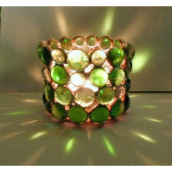 Green Candle Holder - Seashell Lampshades