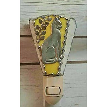 Night Light Stained Glass Plug In Bedroom Night Light Handmade Cat Lovers - Seashell Lampshades