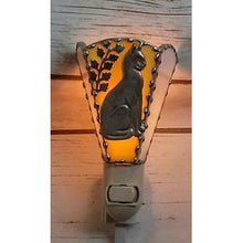 Night Light Stained Glass Plug In Bedroom Night Light Handmade Cat Lovers - Seashell Lampshades