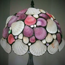 Sea Shell Table Lamp Light Fixture Stained Glass East Village Artisans - Seashell Lampshades