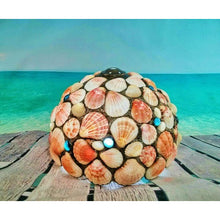 East Village Artisans Lampshade & Base Pink Seashells Stained Glass Lamp Sanibel - Seashell Lampshades