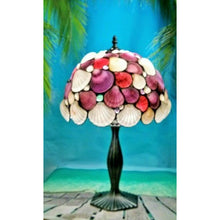 Sea Shell Table Lamp Light Fixture Stained Glass East Village Artisans - Seashell Lampshades