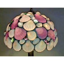 Seashell Lamp Shade and Base Purple Pecten Nobilis - Seashell Lampshades